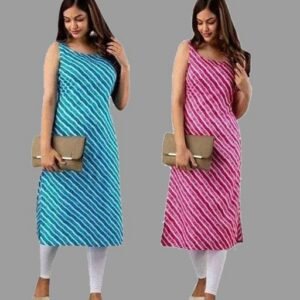 Women Crepe Polyster/Crepe fabric-Aagyeyi Refined Kurtis