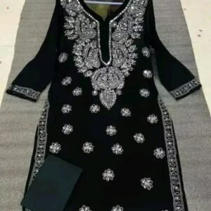Aishani Sensational Kurtis - Georgette Chikankari,Embroidered