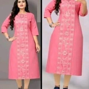 Adrika Sensational Kurtis - Cotton,Cotton Blend Embroidered