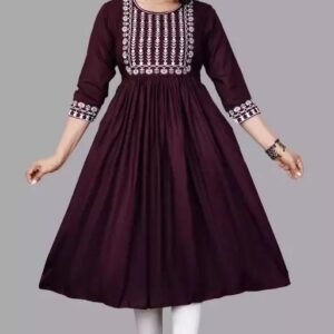 Aishani Sensational Kurtis - Rayon Embroidered