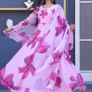Western Gowns - Cotton Blend Printed