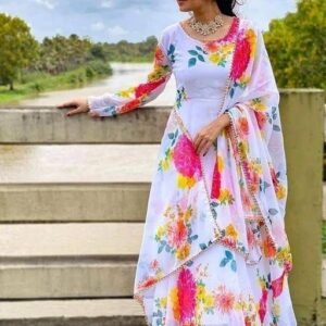 Western Gowns - Georgette